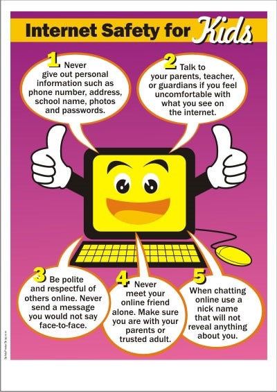 What should students do to be safe when using email and the Internet ...